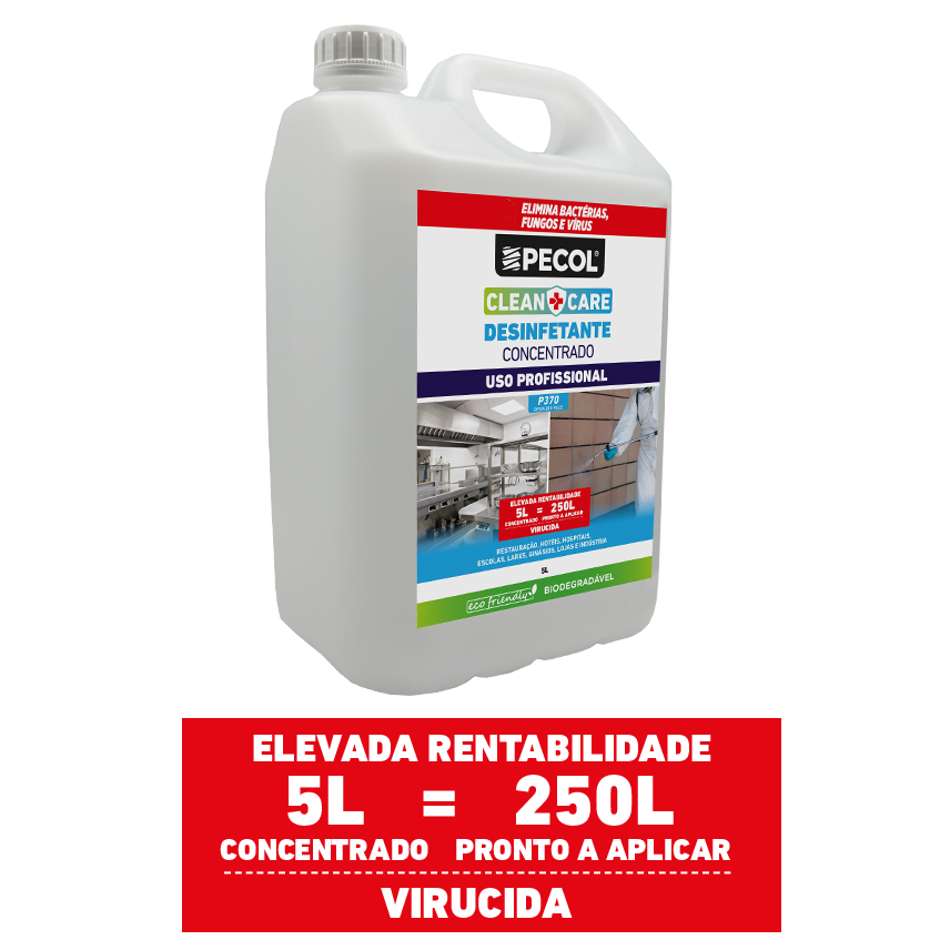 P370 Desinfetante Multisuperfícies Concentrado Clean&Care